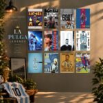 La Pulga Legends 12 Pcs PVC Wallmate set – Messi wall decor