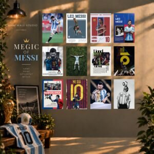 Megic of Messi 12 Pcs PVC Wallmate set – Messi wall decor