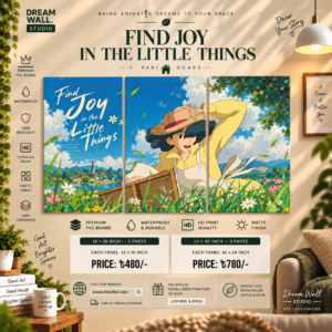 Find Joy in the Little Things 3 Part PVC Wallboard Set