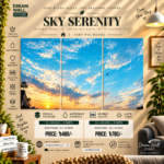 Sky Serenity 3 Part PVC Wallboard Set