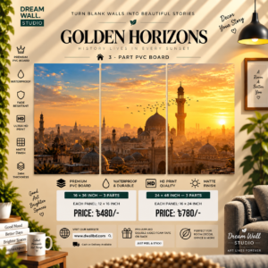 Golden Horizons Minaret 3 Part PVC Wallboard Set