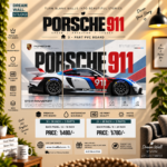 Porsche 911 Speed Legend 3 Part PVC Wallboard Set