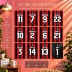 AC Milan Legends 12 Pcs PVC Wallmate set – AC Milan wall decor
