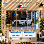 BMW M4 Showroom 3 Part PVC Wallboard Set