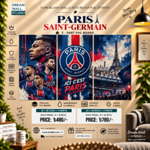 PSG Ici C'est Paris 3 Part PVC Wallboard Set