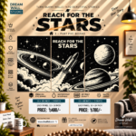 Reach for the Stars 3 Part PVC Wallboard Set