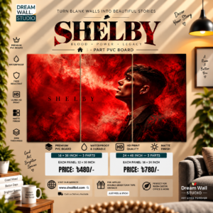 Shelby – Peaky Blinders 3 Part PVC Wallboard Set