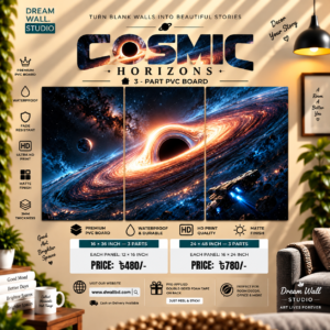 Cosmic Horizons Black Hole 3 Part PVC Wallboard Set
