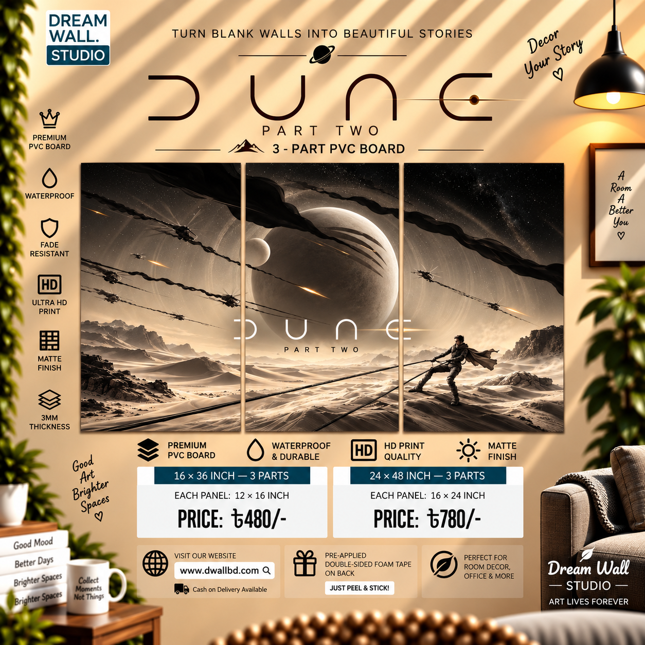 Dune Part Two 3 Part PVC Wallboard Set