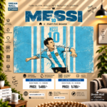 Messi Argentina 3 Part PVC Wallboard Set