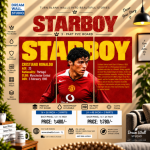 Starboy Cristiano Ronaldo 3 Part PVC Wallboard Set