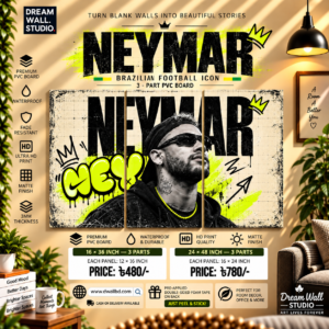 Neymar Graffiti 3 Part PVC Wallboard Set