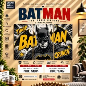 Batman The Dark Knight Comic 3 Part PVC Wallboard Set