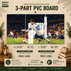 Messi Number 10 3 Part PVC Wallboard Set
