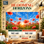 Blooming Horizons 3 Part PVC Wallboard Set