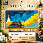 Interstellar Starry Night 3 Part PVC Wallboard Set