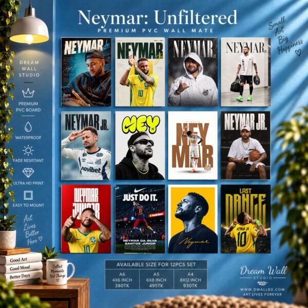 Neymar: Unfiltered PVC Wallmate | 12pcs set