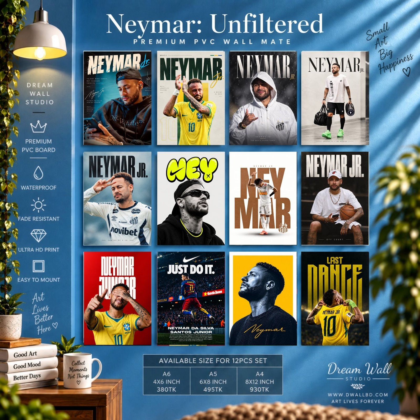 Neymar: Unfiltered PVC Wallmate | 12pcs set