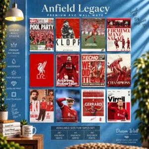 Anfield Legacy PVC Wallmate | 12pcs set