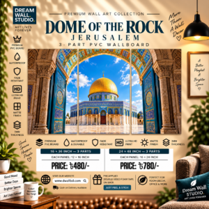 Dome of the Rock – Jerusalem 3 Part PVC Wallboard Set