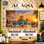 Masjid Al-Aqsa Golden Sunset 3 Part PVC Wallboard Set