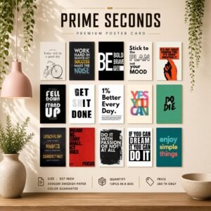 Prime Seconds Motivational Poster Card Pack