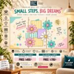Small Steps, Big Dreams 3 Part PVC Wallboard Set