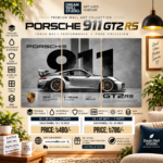 Porsche 911 GT2 RS Silver Track 3 Part PVC Wallboard Set