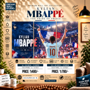 Kylian Mbappé – The Pride of France 3 Part PVC Wallboard Set