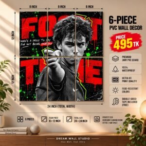 Foot Time Street Art 6 Piece PVC Wall Decor – 3mm PVC board, 8x12 inch each – Dream Wall Studio