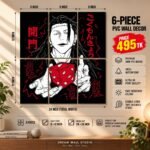 Geto Suguru – Prison Realm 6 Piece PVC Wall Decor – 3mm PVC board, 8x12 inch each – Dream Wall Studio