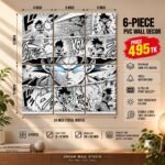 Goku Manga Panels 6 Piece PVC Wall Decor – 3mm PVC board, 8x12 inch each – Dream Wall Studio