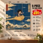 Kid Goku Nimbus 6 Piece PVC Wall Decor – 3mm PVC board, 8x12 inch each – Dream Wall Studio