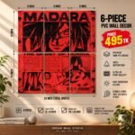 Madara – The Ghost of Uchiha 6 Piece PVC Wall Decor – 3mm PVC board, 8x12 inch each – Dream Wall Studio