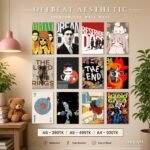 Offbeat Aesthetic PVC Wallmate 12pcs set – 3mm PVC wall board – Dream Wall Studio