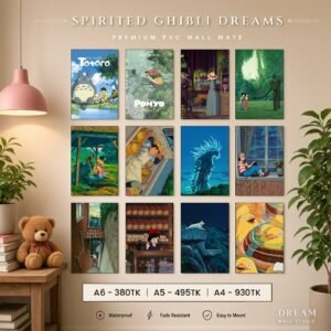 Spirited Ghibli Dreams PVC Wallmate 12pcs set – 3mm PVC wall board – Dream Wall Studio