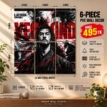 Vagabond – Musashi 6 Piece PVC Wall Decor – 3mm PVC board, 8x12 inch each – Dream Wall Studio